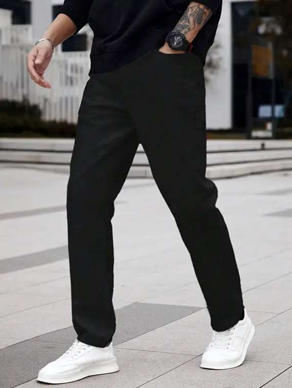 men washed mid rise slim fit jeans