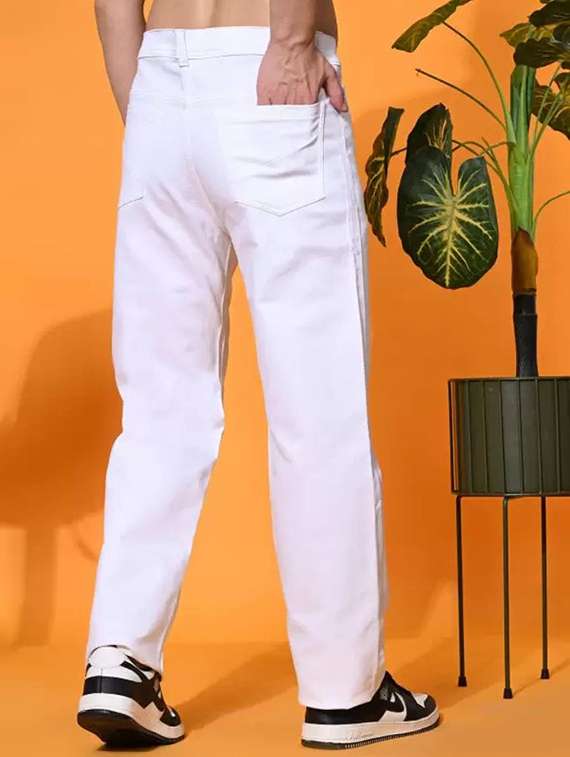 Men Solid Mid Rise Straight Jeans - 22575604 -  Standard Image - 2