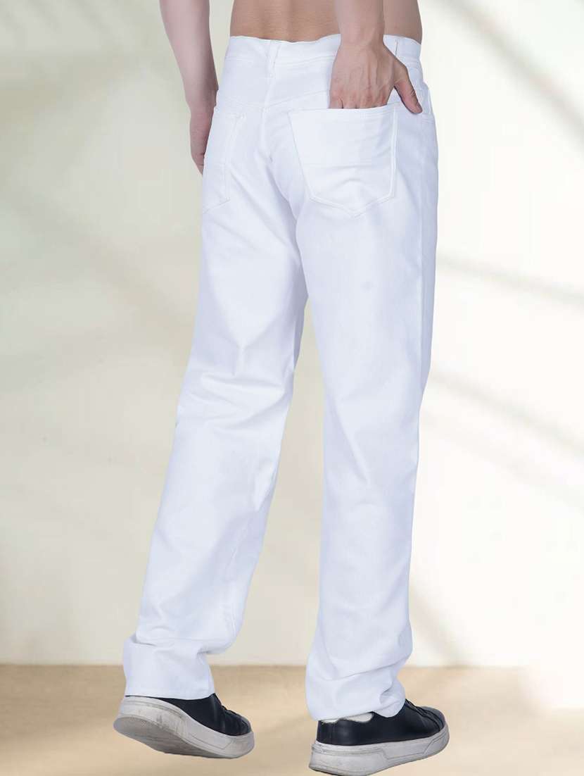 men solid mid rise straight jeans - 22575914 -  Standard Image - 2
