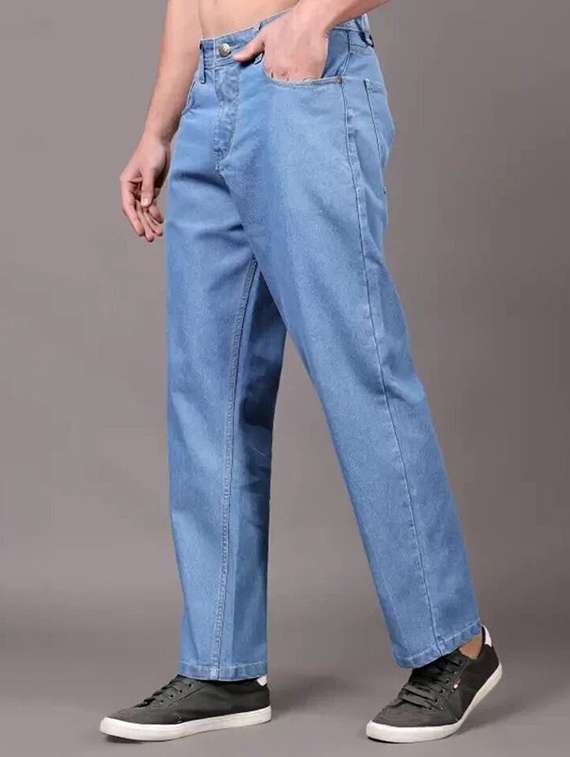 men solid mid rise rstraight jeans