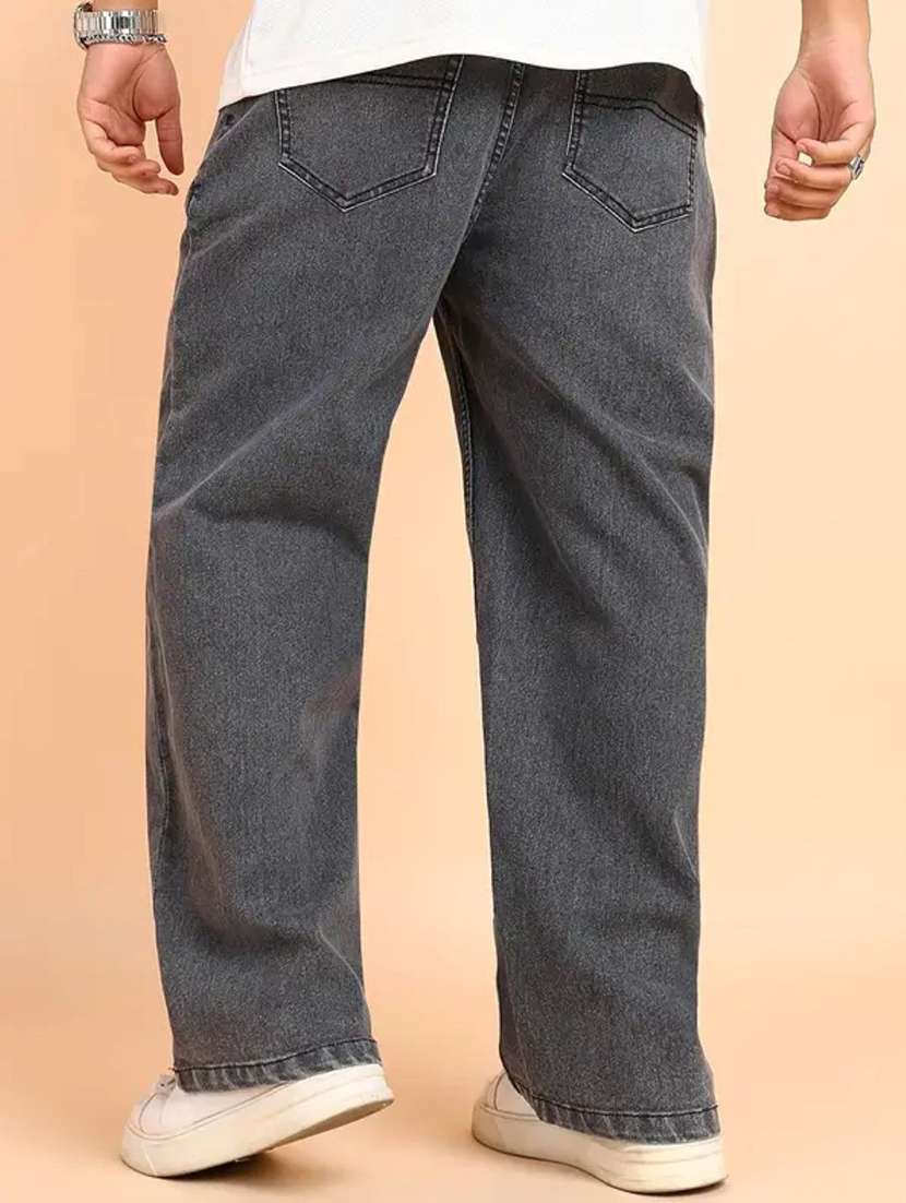 men solid mid rise straight jeans - 22576027 -  Standard Image - 2
