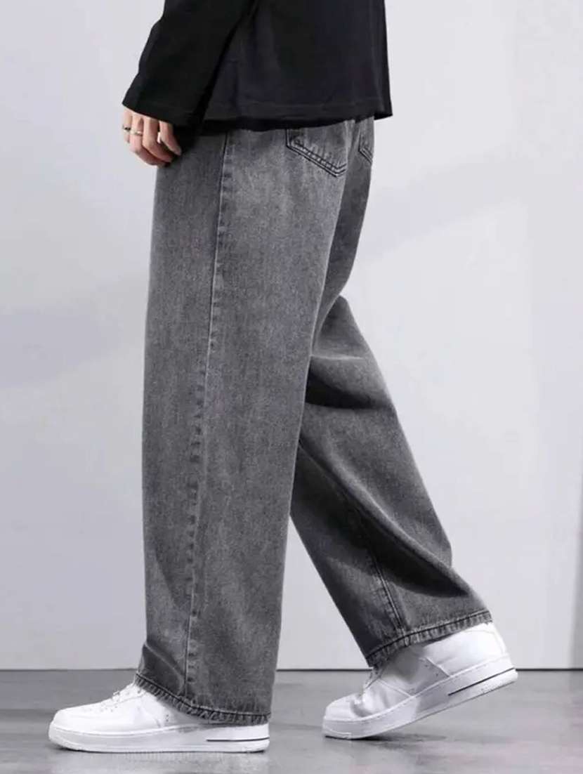 Men Washed Mid Rise Relaxed Fit Jeans - 22576056 -  Standard Image - 2