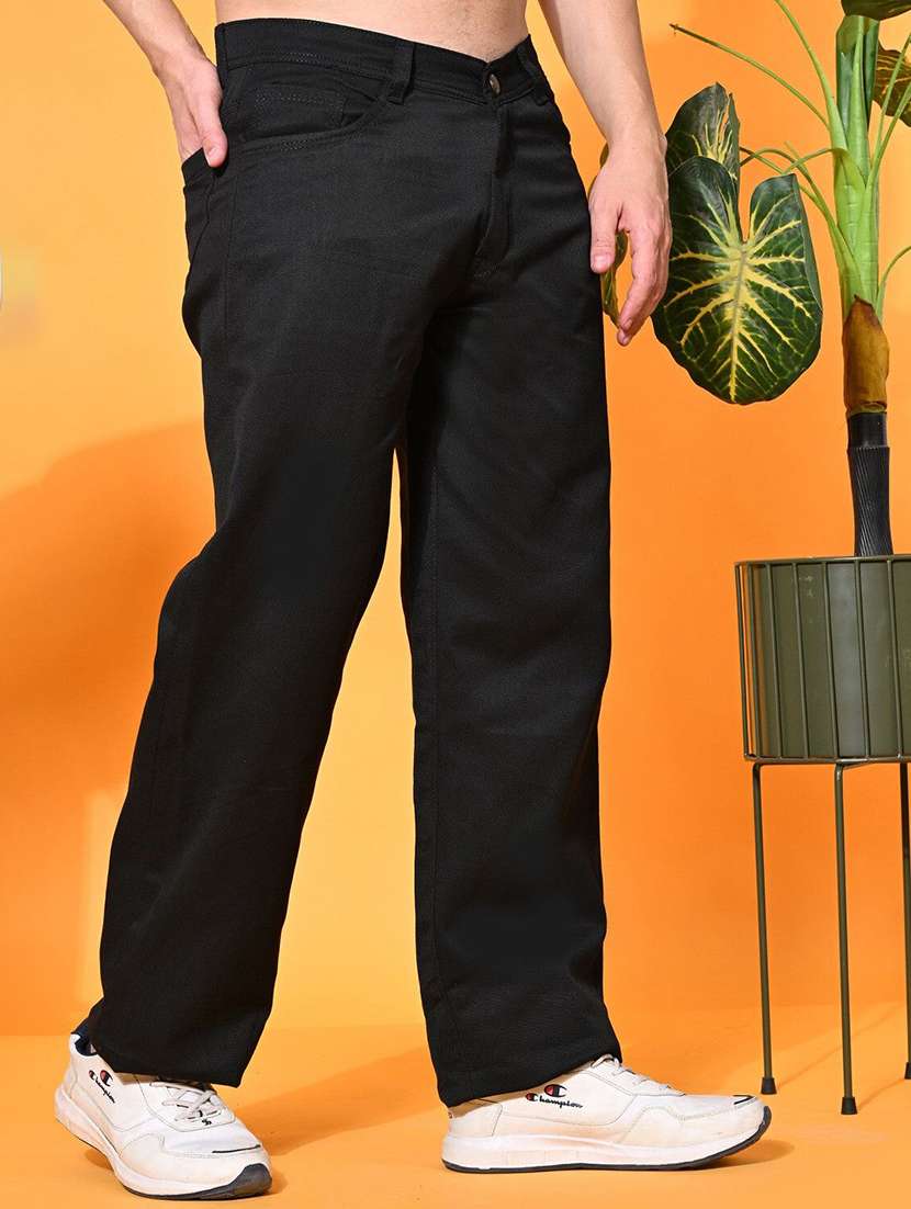 men solid mid rise relaxed fit jeans - 22576082 -  Standard Image - 2