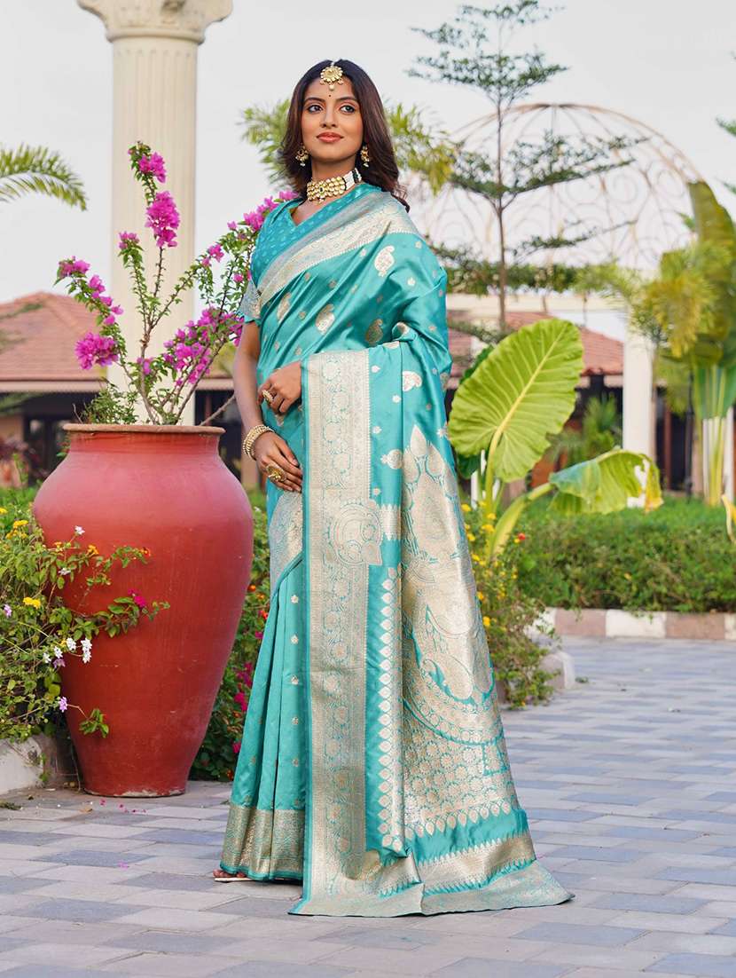 women self design banarasi saree with blouse - 22576741 -  Standard Image - 2