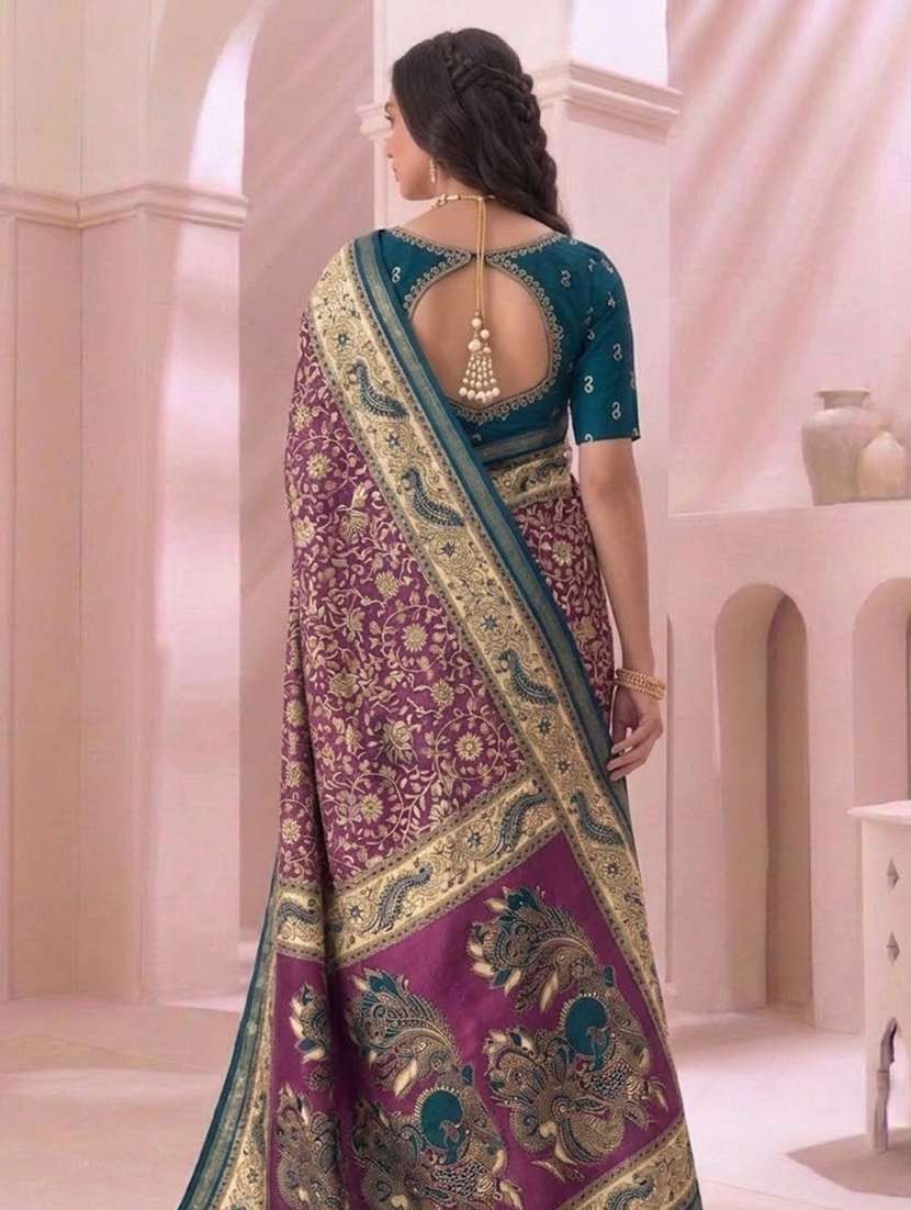 women printed casual wear saree with blouse - 22576799 -  Standard Image - 2