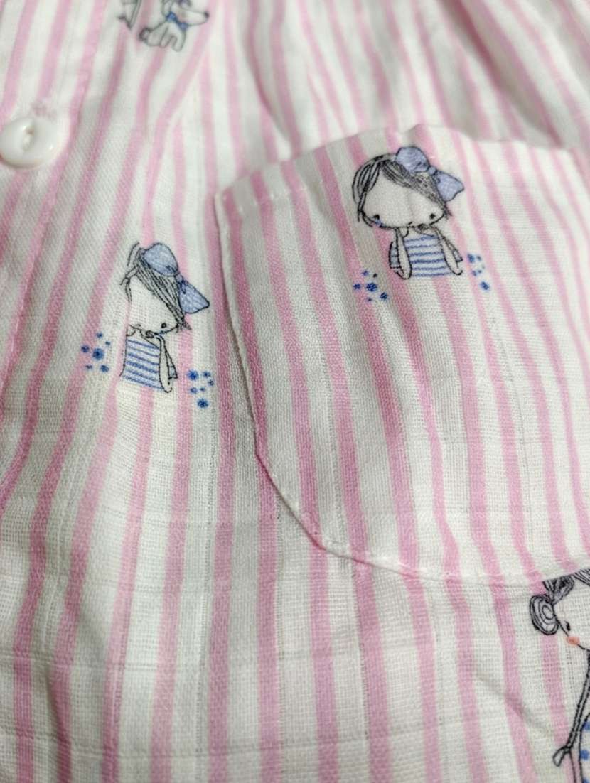 girls printed collared neck frock - 22576817 -  Standard Image - 2