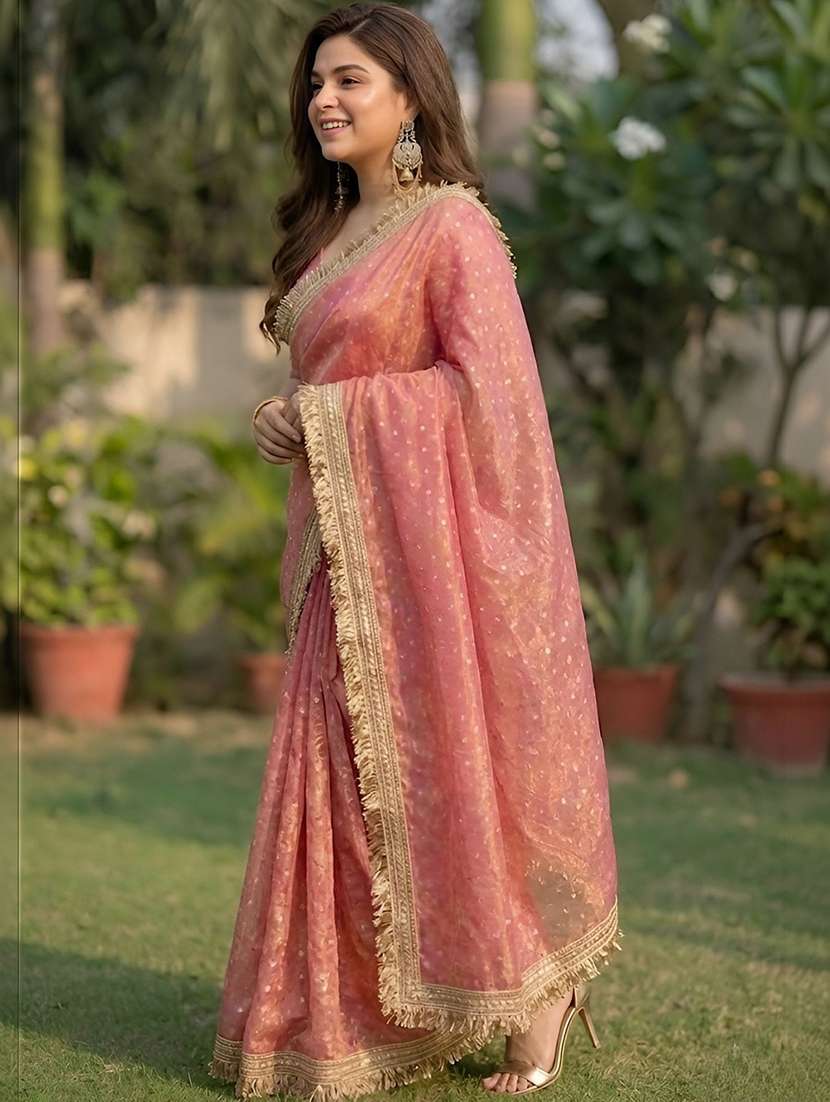 women self design bordered saree with blouse - 22576848 -  Standard Image - 2