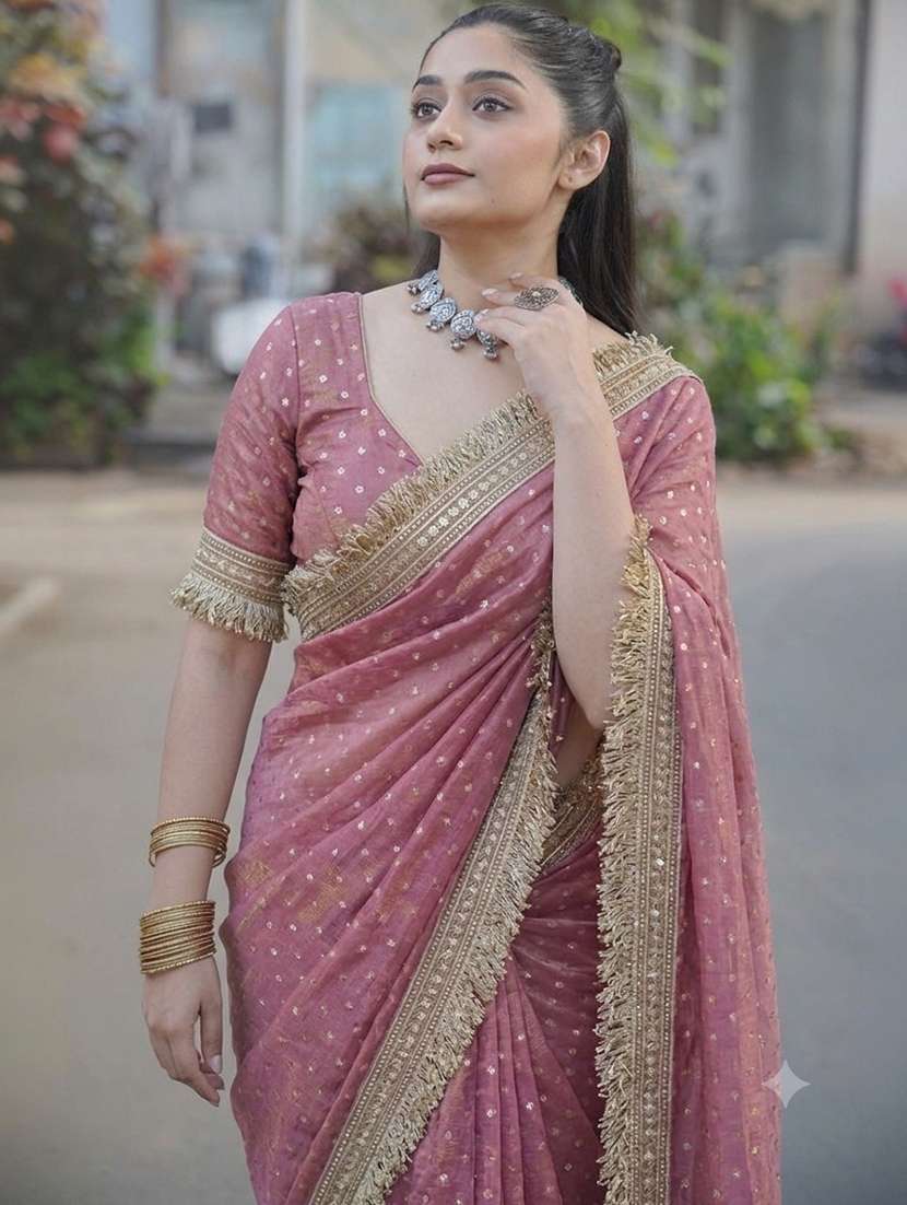 women self design bordered saree with blouse - 22576851 -  Standard Image - 2