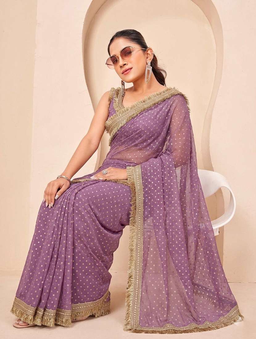 women self design bordered saree with blouse - 22576856 -  Standard Image - 2