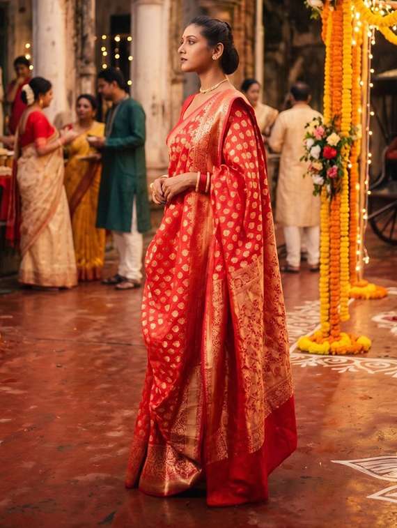women self design banarasi saree with blouse - 22576973 -  Standard Image - 2