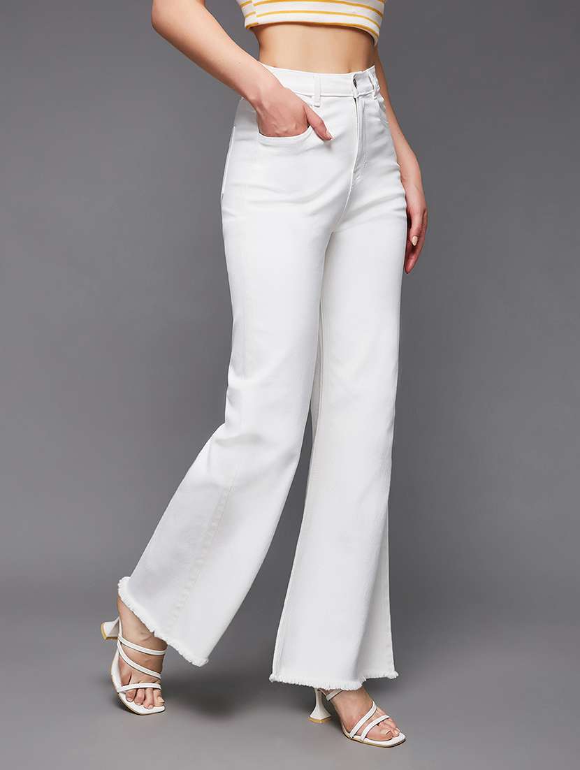 Women Solid High Rise Bootcut Jeans - 22577024 -  Standard Image - 2
