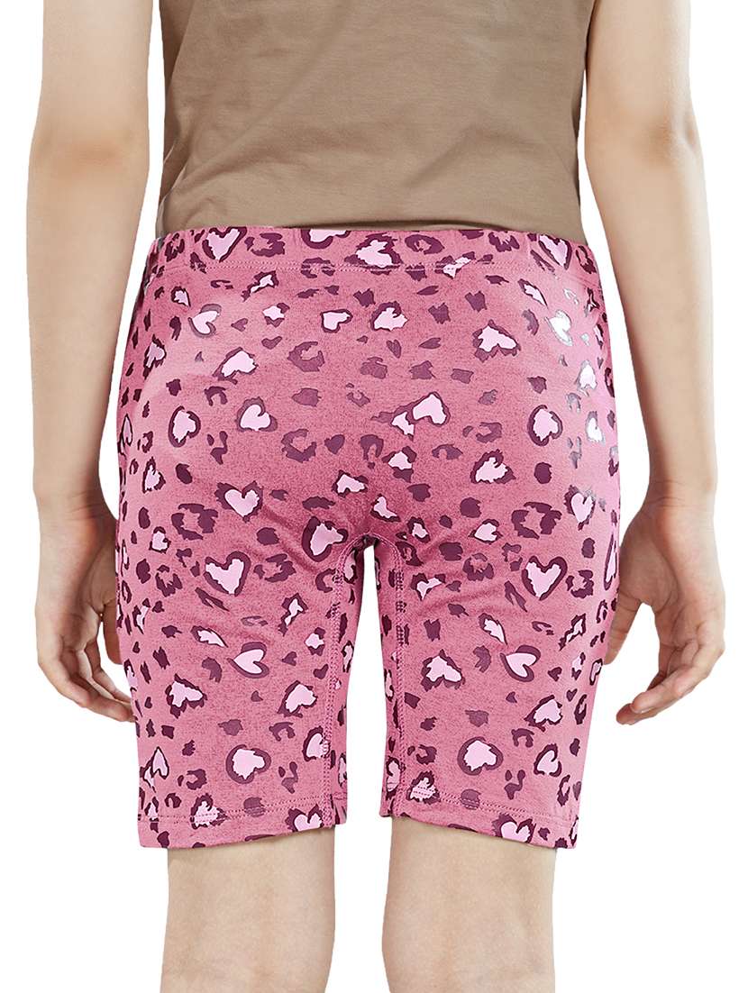girls pack of 3 printed mid rise three fourth shorts - 22577346 -  Standard Image - 2