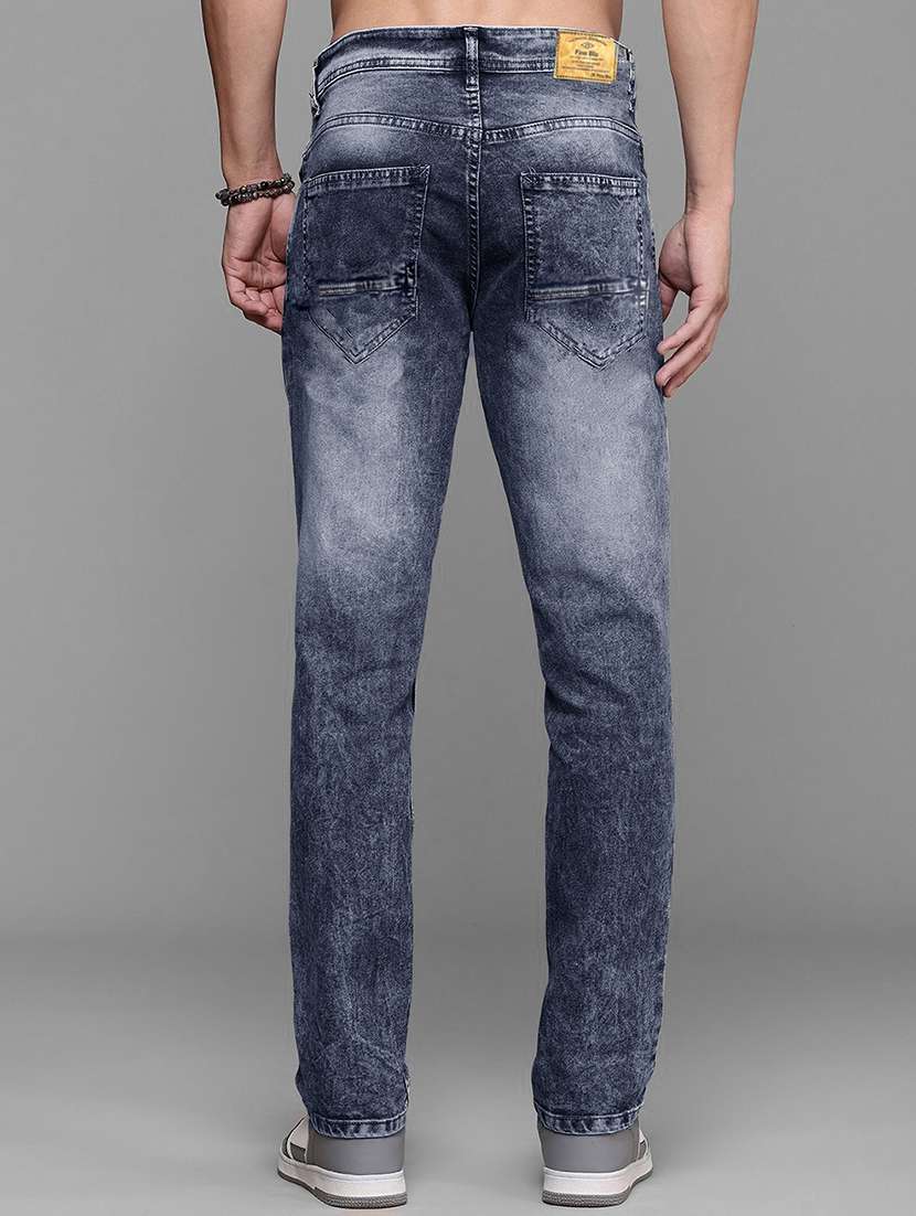 men washed mid rise slim fit jeans - 22577397 -  Standard Image - 2