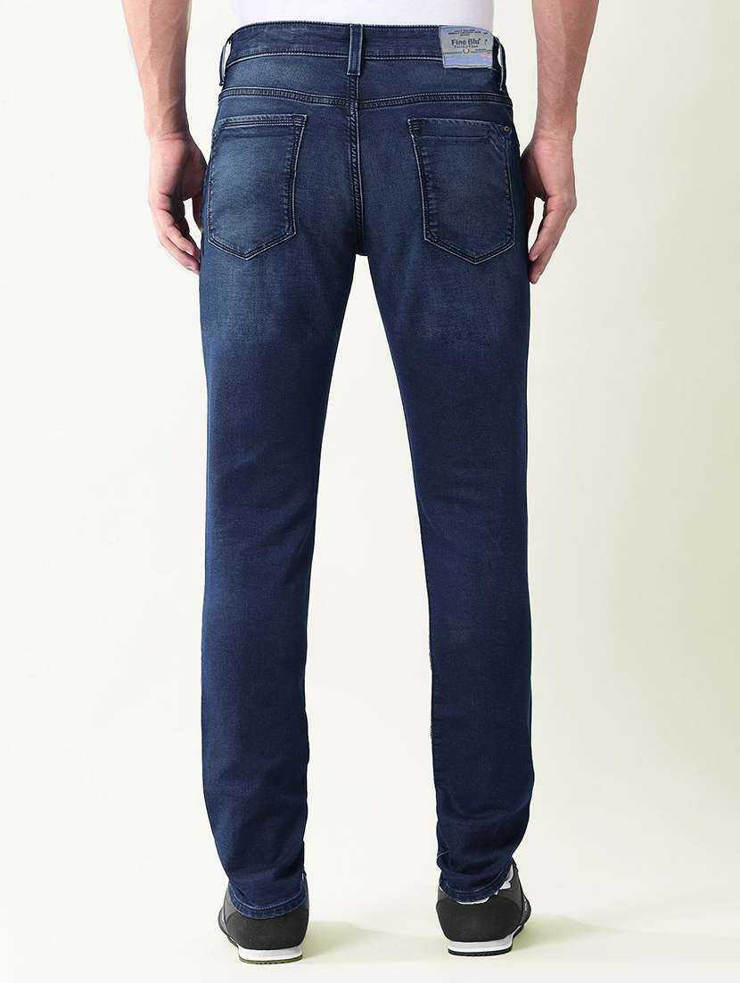 men washed mid rise slim fit jeans - 22577407 -  Standard Image - 2