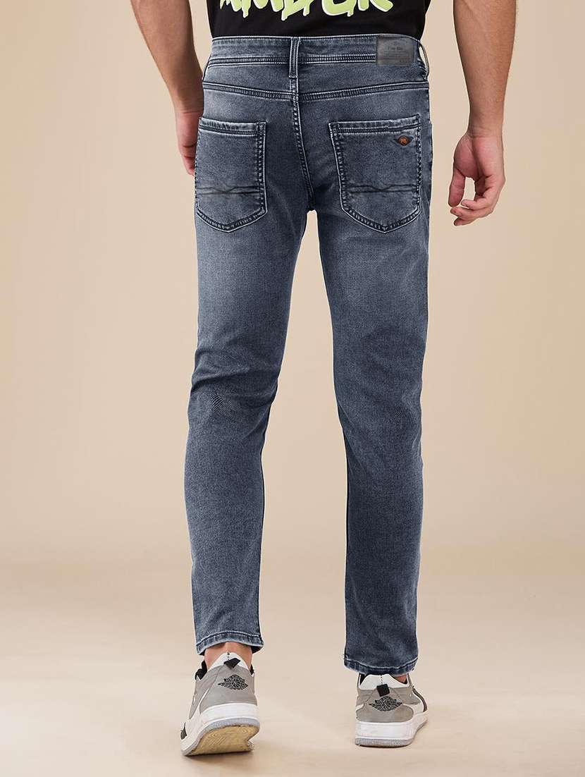 men washed mid rise slim fit jeans - 22577410 -  Standard Image - 2