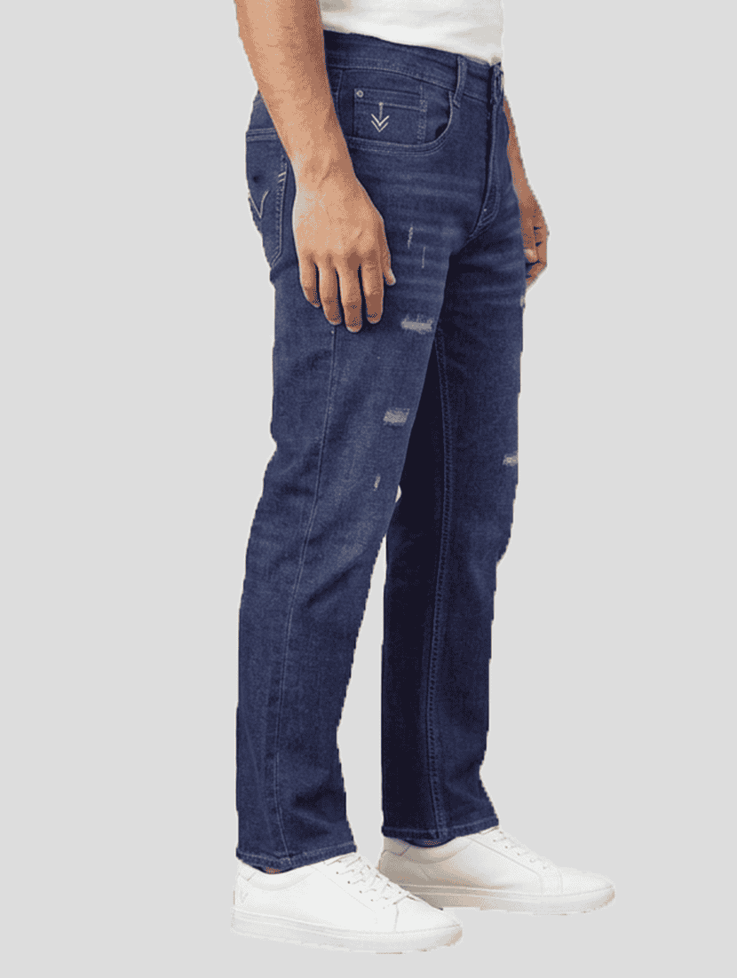 men distressed mid rise straight jeans - 22577414 -  Standard Image - 2