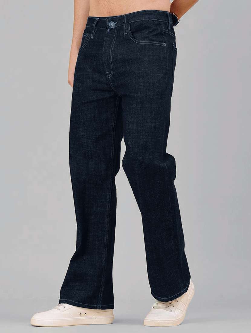 men solid mid rise straight jeans - 22577419 -  Standard Image - 2