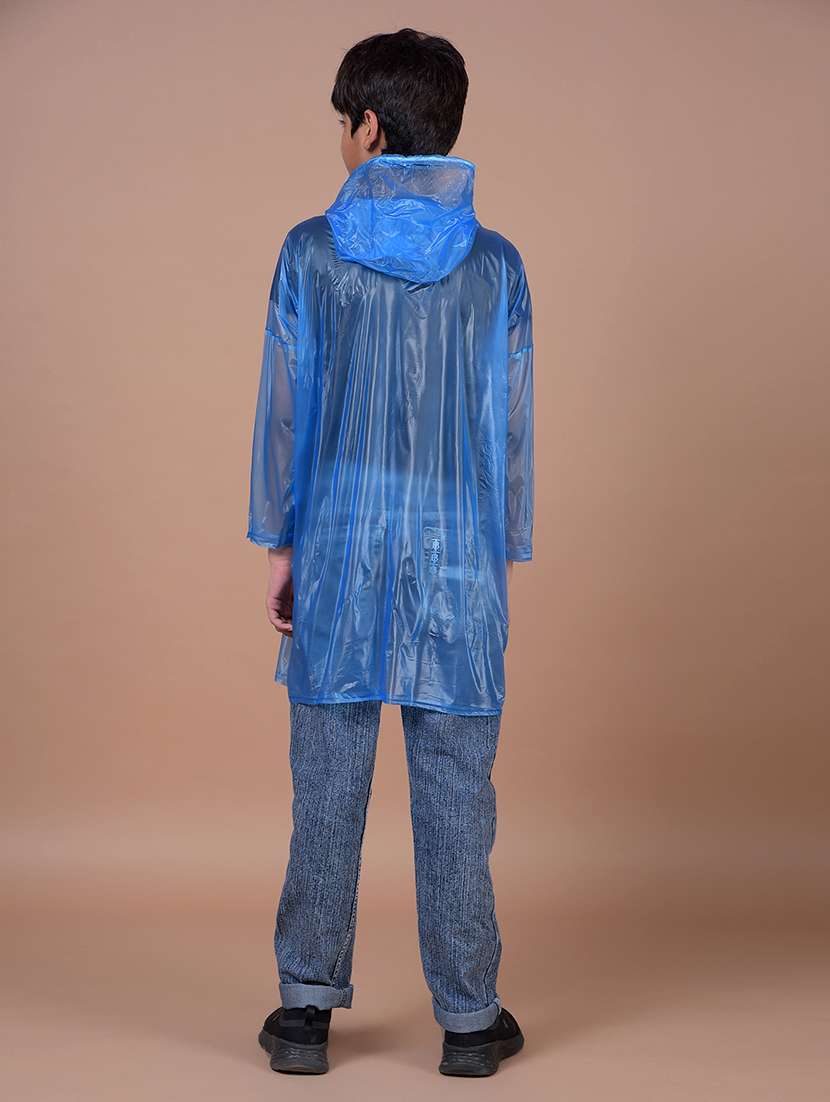 kids pack of 2 solid long sleeves hooded raincoat - 22577472 -  Standard Image - 2