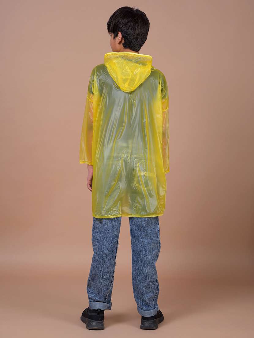 kids pack of 2 solid long sleeves hooded raincoat - 22577477 -  Standard Image - 2