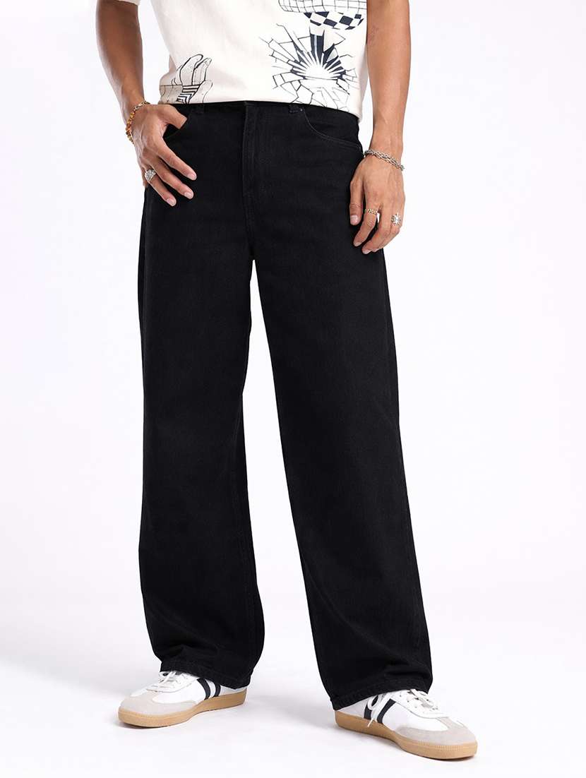 men solid mid rise straight jeans - 22577491 -  Standard Image - 2