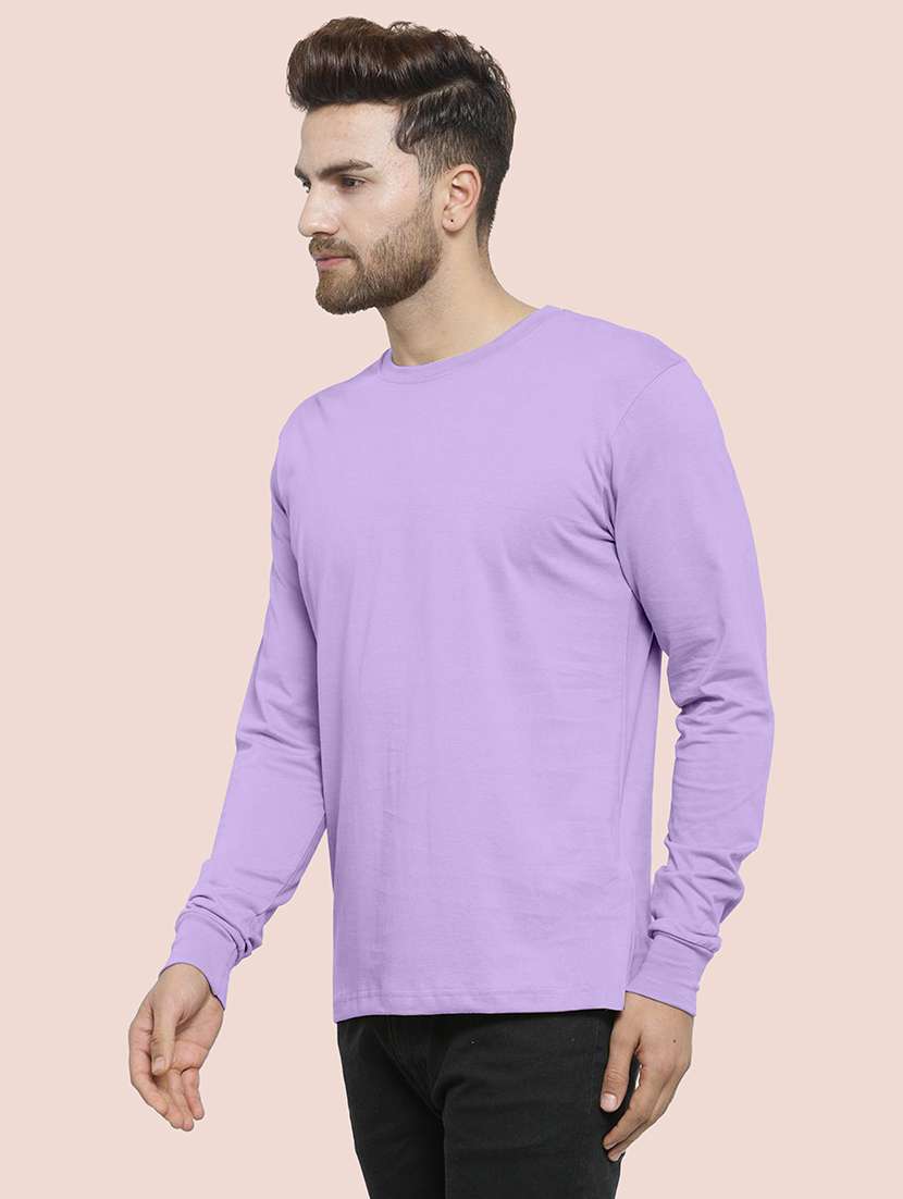 men solid long sleeves regular fit t-shirt - 22577516 -  Standard Image - 2