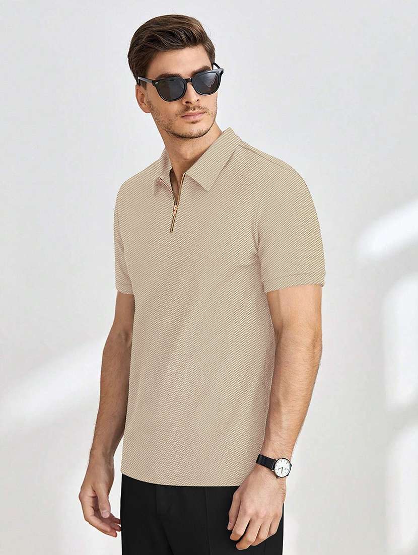 men solid short sleeves polo t-shirt - 22577536 -  Standard Image - 2