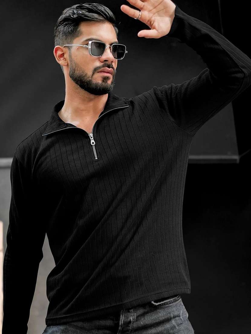 men textured long sleeves polo t-shirt - 22577554 -  Standard Image - 2