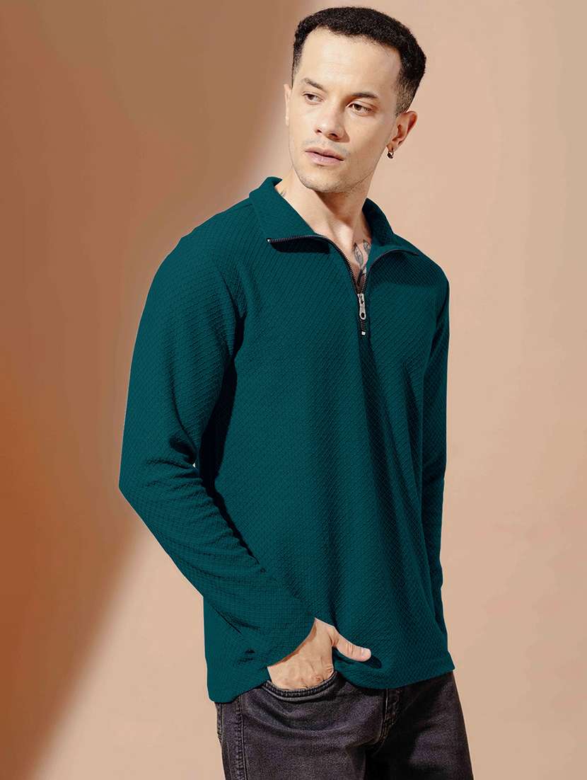 men textured long sleeves polo t-shirt - 22577573 -  Standard Image - 2