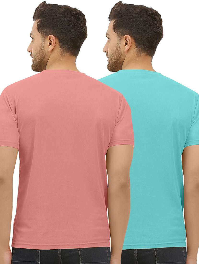 men pack of 2 printed round neck t-shirt - 22577588 -  Standard Image - 2