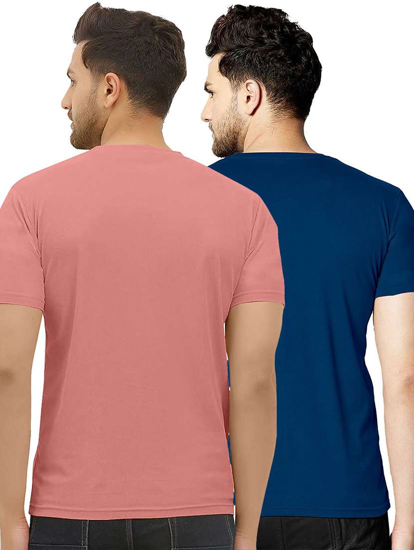 men pack of 2 printed short sleeves regular fit t-shirt - 22577629 -  Standard Image - 2