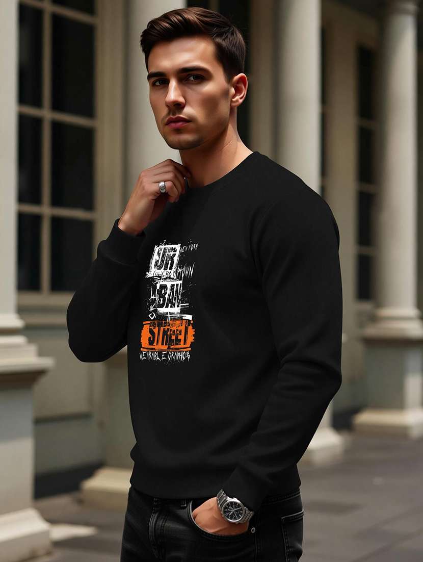 men printed long sleeves sweatshirt - 22577811 -  Standard Image - 2