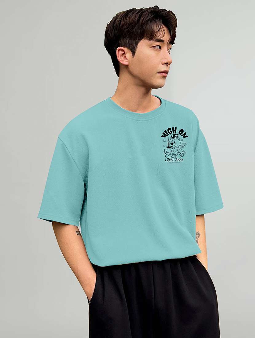 men printed short sleeves oversized t-shirt - 22577847 -  Standard Image - 2