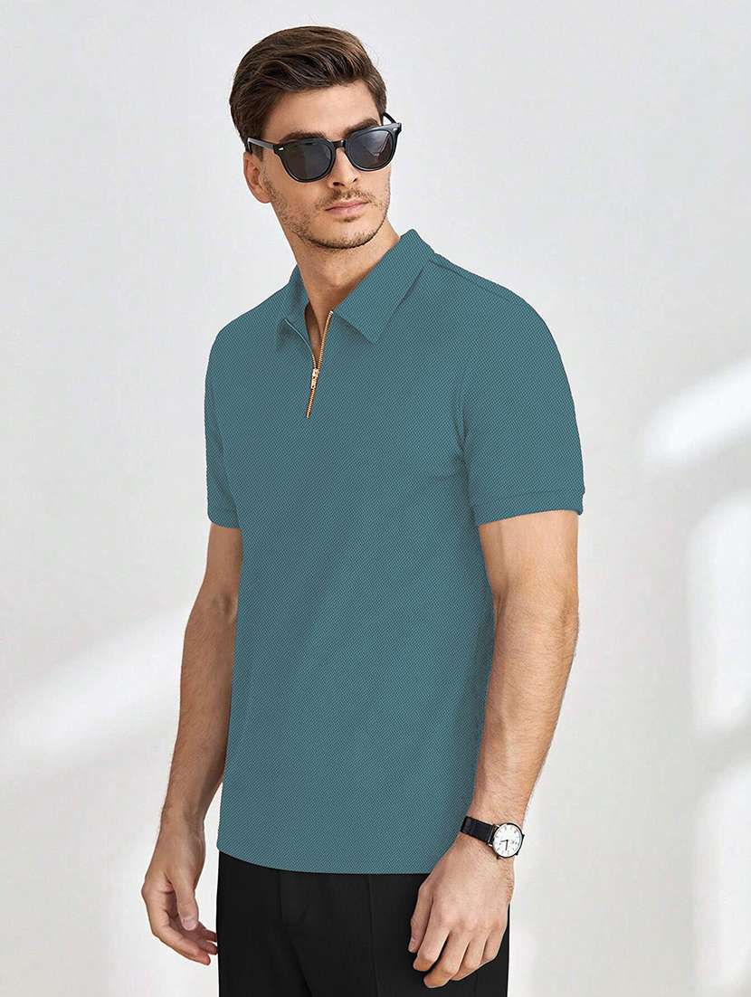 men solid short sleeves polo t-shirt - 22577900 -  Standard Image - 2