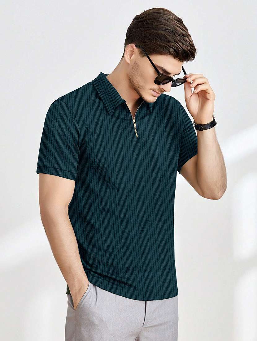 men textured short sleeves polo t-shirt - 22578226 -  Standard Image - 2