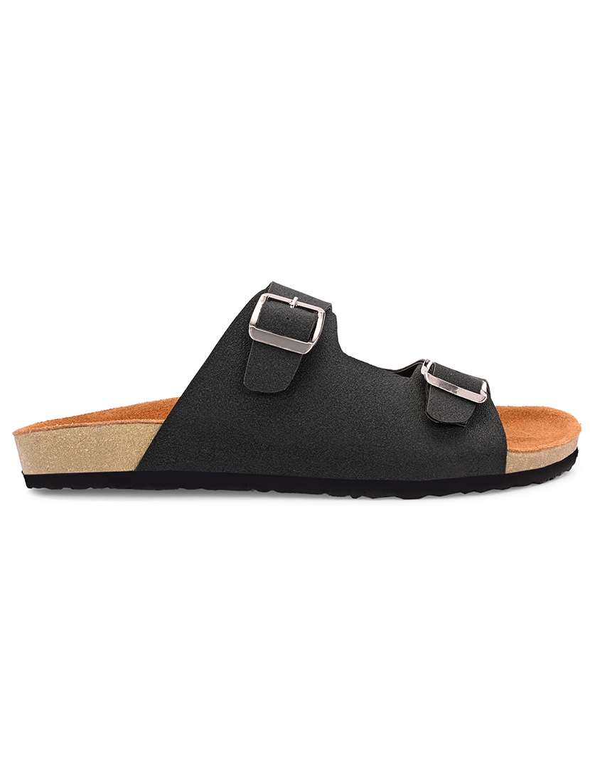 Men Solid Slip On Sandal - 22578550 -  Standard Image - 2