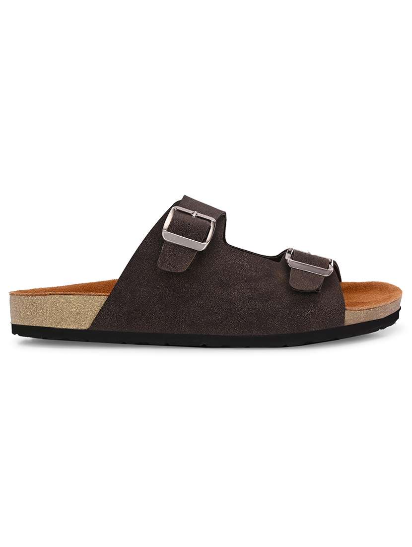 Men Solid Slip On Sandal - 22578552 -  Standard Image - 2