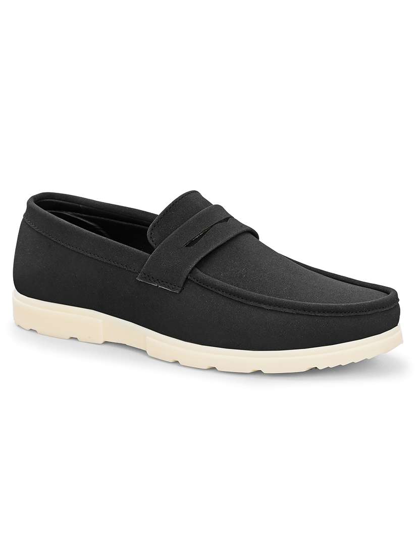 men solid slip on loafer