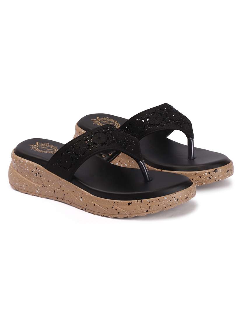 women cutwork toe separator wedges - 22578559 -  Standard Image - 2