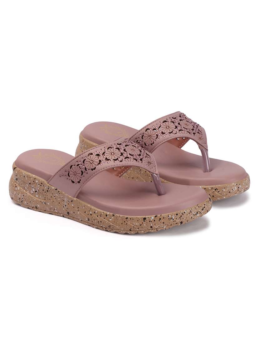 women cutwork toe separator wedges - 22578560 -  Standard Image - 2
