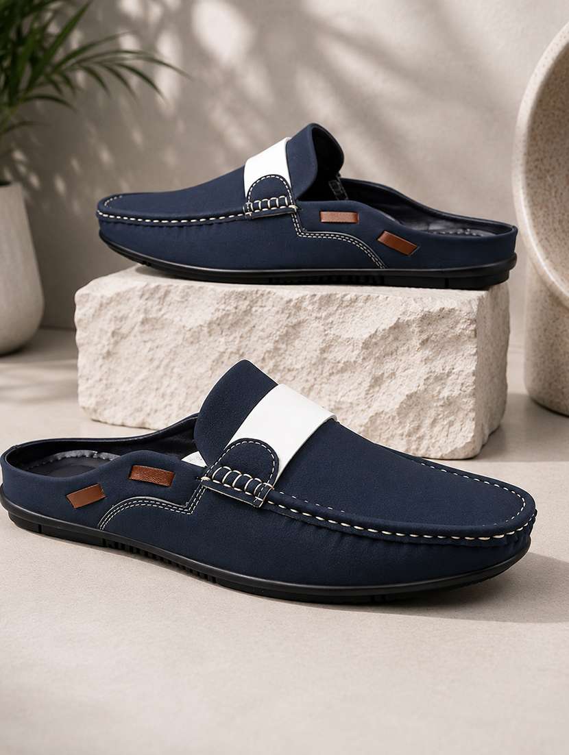 men solid slip on loafer