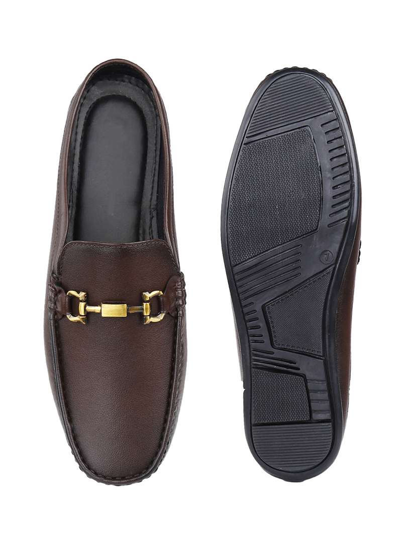 men solid slip on horsebit loafer - 22578958 -  Standard Image - 7