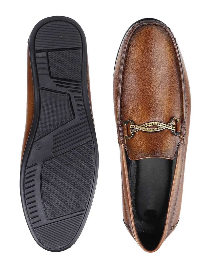 men solid slip on horsebit loafer - 22578965 -  Standard Image - 7