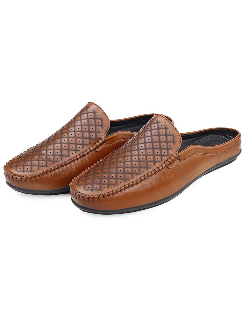 Men Textured Slip On Mule Loafer - 22578974 -  Standard Image - 2