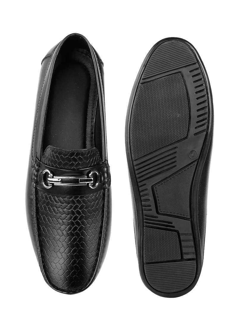 men textured slip on horsebit loafer - 22578979 -  Standard Image - 7