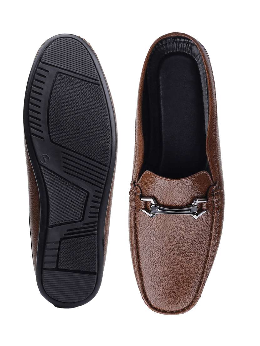 men solid slip on horsebit loafer - 22578990 -  Standard Image - 7