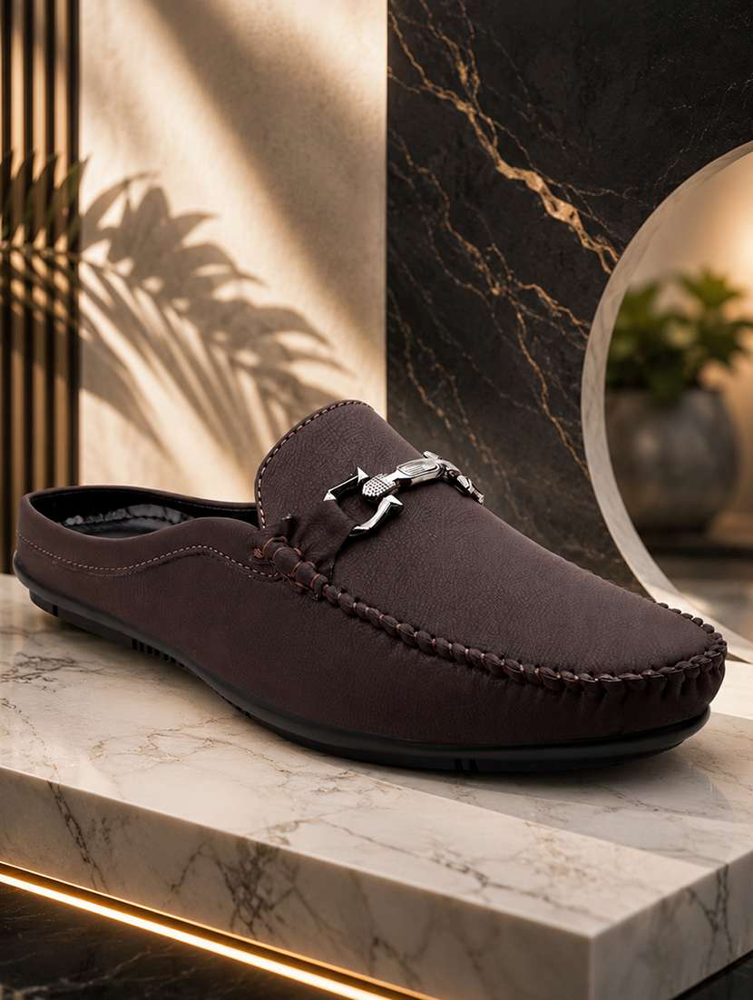 men solid slip on horsebit loafer - 22578999 -  Standard Image - 2