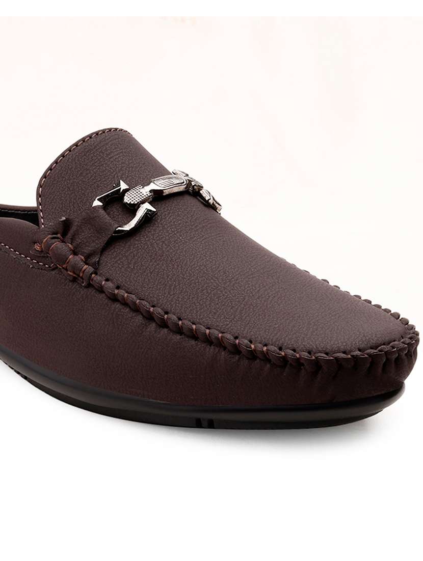 men solid slip on horsebit loafer - 22578999 -  Standard Image - 7
