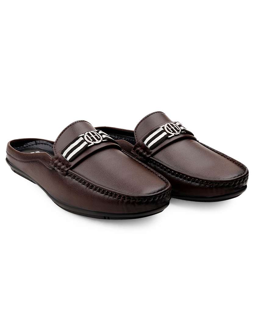 Men Solid Slip On Horsebit Loafer - 22579001 -  Standard Image - 2