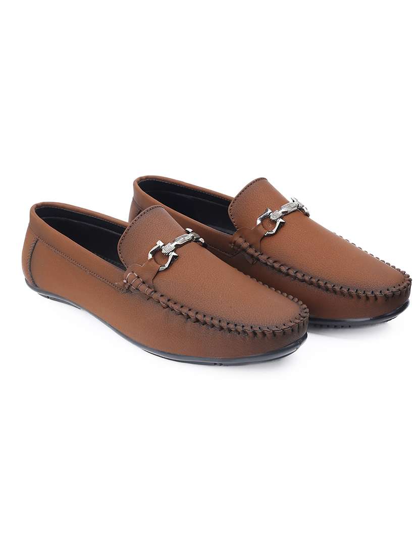 men solid slip on horsebit loafer - 22579005 -  Standard Image - 2