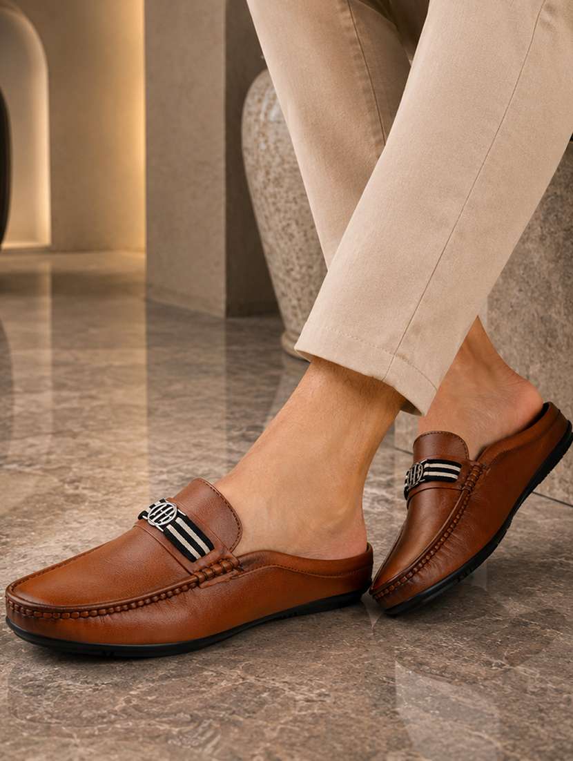 men solid slip on horsebit loafer - 22579007 -  Standard Image - 7